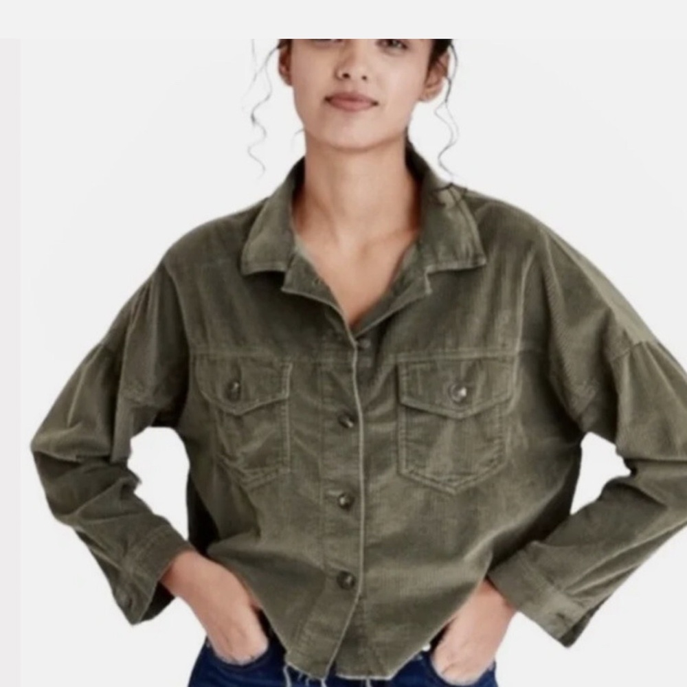 Olive Green Corduroy Jacket